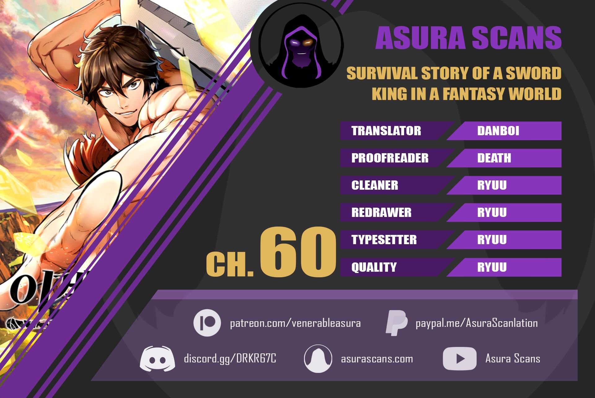 Survival story of a sword king in a fantasy world.